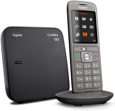 Р/Телефон Dect Gigaset CL660A SYS RUS черный автооветчик АОН