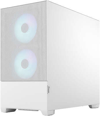 Корпус Fractal Design Pop Mini Air RGB White TG Clear Tint, белый, mATX, Без БП (FD-C-POR1M-01)