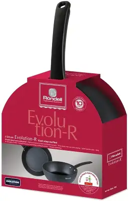 Сковорода Rondell Evolution-R RDA-796 круглая 24см покрытие: Evolution ручка несъемная (без крышки) графитовый