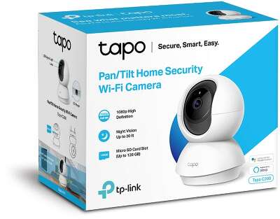 Камера/ 1080P indoor IP camera, 360° horizontal and 114° vertical range, Night Vision, Motion Detection, 2-way Audio, support 128G MicroSD card