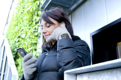 Перчатки-гарнитура hi-Call, M.Grey