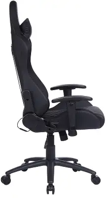 Кресло игровое Cactus CS-CHR-0099BLR с RGB-подсветкой черный/красный экокожа с подголов. крестов. сталь