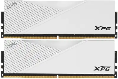 Память DDR5 2x32GB 6400MHz A-Data AX5U6400C3232G-DCLARWH XPG Lancer RGB RTL Gaming PC5-51200 CL32 DIMM 288-pin 1.4В kit dual rank с радиатором Ret