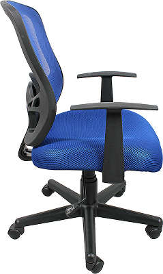 Кресло офисное COLLEGE HLC-0420F-1C-2 синий ткань, сетчатый акрил