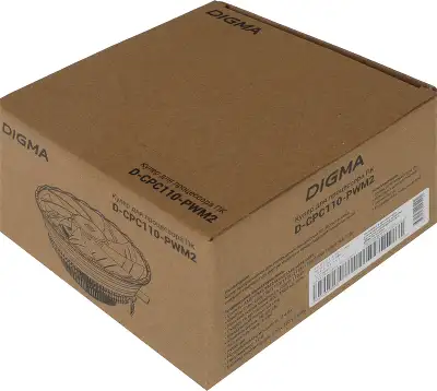 Устройство охлаждения(кулер) Digma D-CPC110-PWM2 120x120x25mm Soc-AM5/AM4/1200/1700/1851 черный 4-pin 18-29dB Al 110W 185gr Ret