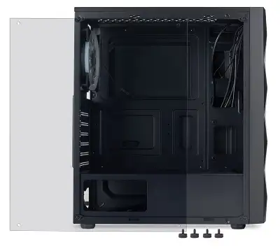Корпус GMNG OGC-G110 черный без БП ATX 5x120mm 2xUSB2.0 1xUSB3.0 audio bott PSU