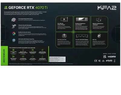 Видеокарта KFA2 NVIDIA nVidia GeForce RTX 4070Ti ST 1-Click OC 12Gb DDR6X PCI-E HDMI, 3DP