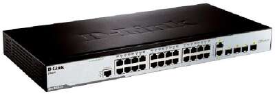D-Link DES-3200-28/C1A Управляемый L2 коммутатор с 24 портами 10/100Base-TX, 2 портами 100/1000Base-X SFP и 2 комбо-портами 100/1000Base-T/SFP