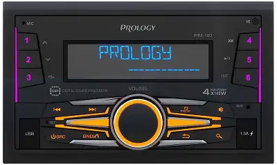 Автомагнитола Prology PRM-120 2DIN 4x140Вт v4.2 AUX DSP 3 ПДУ (PRPRM120)