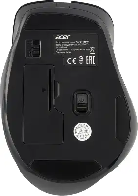 Мышь Acer OMR140 черный оптическая 1600dpi беспров. USB 6but (ZL.MCEEE.00G)