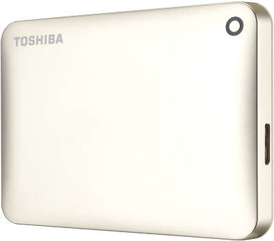 Внешний диск Toshiba USB 3.0 500 ГБ HDTC805EC3AA Canvio Connect II 2.5" золотистый