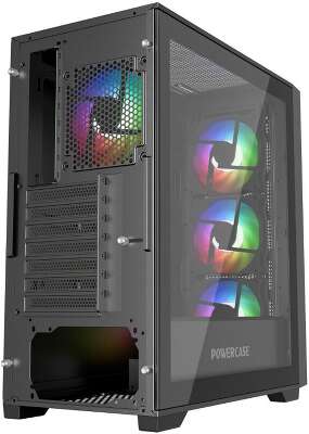 Корпус PowerCase ByteFlow Micro, черный, ATX, без БП (CAMBFB-A4)