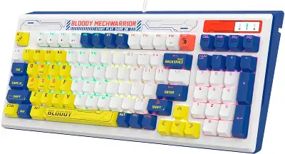 Клавиатура A4Tech B950 механическая синий USB for gamer LED кабель 1.8м