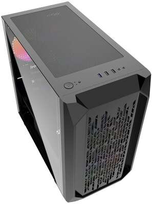 Корпус PowerCase Alisio Micro X3B, черный, mATX, Без БП (CAMIB-L3)