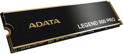 Твердотельный накопитель/ ADATA SSD LEGEND 900 PRO, 4000GB, M.2(22x80mm), NVMe 1.4, PCIe 4.0 x4, 3D NAND, R/W 7400/6500MB/s, IOPs н.д./н.д., TBW 2400, DWPD 0.3 (5 лет)