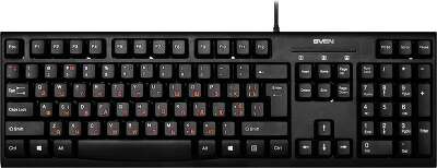 Повреждение упаковки Клавиатура SVEN KB-S300 чёрная (104кл.)