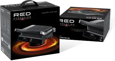 Электрогриль Red Solution SteakPRO RGM-M81 1950Вт черный/серебристый