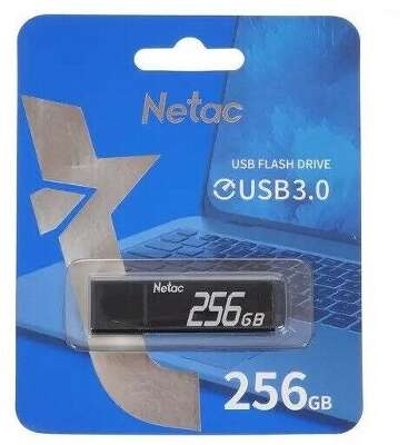 Модуль памяти USB3.0 Netac U351 256 Гб черный [NT03U351N-256G-30BK]