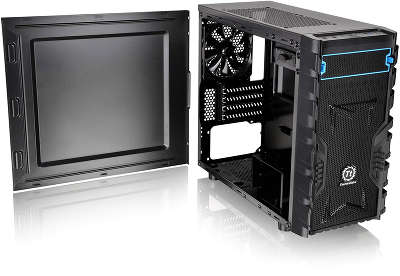 Корпус Thermaltake Versa H13 черный без БП mATX 4x120mm 1xUSB2.0 1xUSB3.0