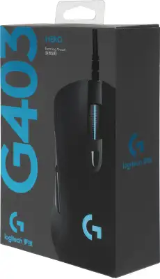 Мышь Logitech G403 Hero черный оптическая 25600dpi USB 5but (910-005636)