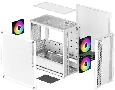 Корпус Deepcool CC360 WH ARGB, белый, mATX, без БП (CC360 WH ARGB)