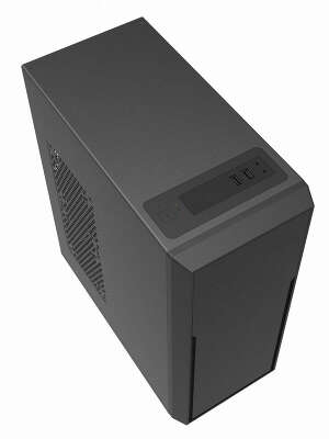 Корпус FOXLINE MidiTower FL-302-FZ500R черный (ATX, 500 Вт, 2xUSB2.0, no FAN) (FL-302-FZ500R)