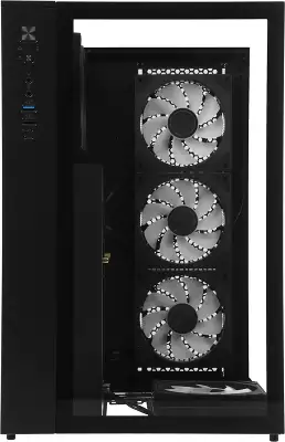 Корпус Formula Crystal Z9ML Floe черный без БП mATX 1xUSB3.0 1xUSB3.1 audio bott PSU
