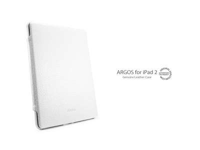 Кожаный чехол SGP Leather Case Argos для iPad 2, белый [SGP07935]