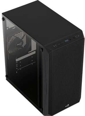 Корпус MiniTower AEROCOOL CS-107-A-BK-V1 black (mATX, без БП, 2xUSB Type-A) (4710562759372)