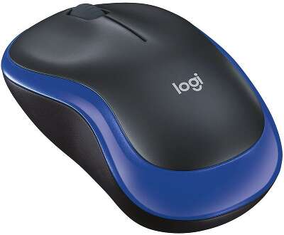Мышь беспроводная Logitech M185 Blue синяя, оптическая, 1000dpi, 2.4GHz, USB-ресивер Logitech Unifying®, {10} (028852)