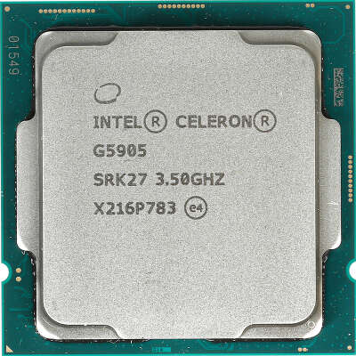 Процессор Intel Celeron G5905 Soc-1200 (CM8070104292115 SRK27) (3.5GHz/Intel UHD Graphics 610) OEM