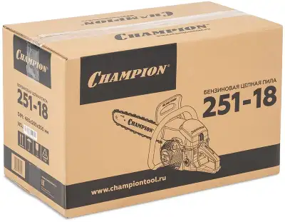 Бензопила Champion 251-18 2300Вт 3.13л.с. дл.шины:18" (45cm)
