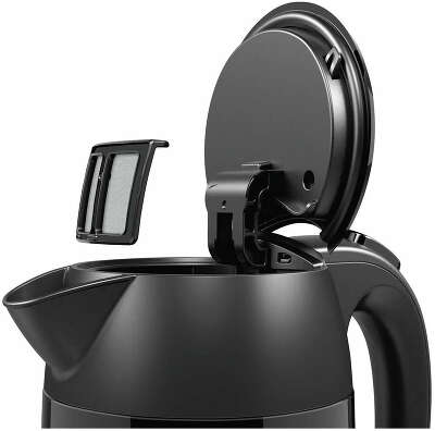 Чайник электрический Bosch TWK3P 1.7л. 2400Вт черный корпус: металл (TWK3P423)