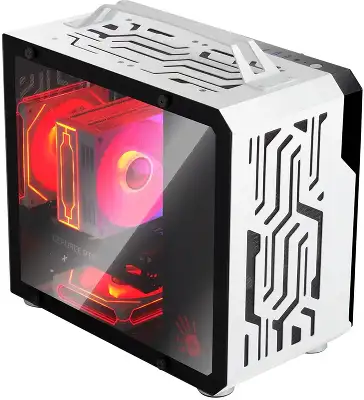 Корпус Bloody BD-CC110 белый без БП mATX 5x120mm 2xUSB3.0 audio