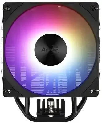 Устройство охлаждения(кулер) Aerocool Rime 4 ARGB Soc-AM5/AM4/1200/1700/1851 черный 4-pin 17-34dB Al+Cu 230W Ret