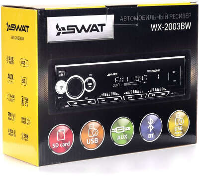 Автомагнитола Swat WX-2003BW 1DIN 4x50Вт (SWAT WX-2003BW)