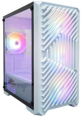 1STPLAYER TRILOBITE T5 White / mATX, TG / 4x120mm LED fans inc. / T5-WH-4F1-W
