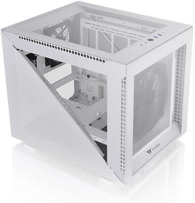 Корпус Thermaltake Divider 200 TG Snow, белый, mATX, Без БП (CA-1V1-00S6WN-00)