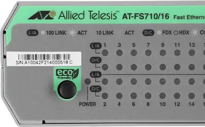 Коммутатор Allied Telesis AT-FS710/16-50 (L2) 16x100Мбит/с неуправляемый