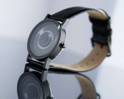 Наручные часы Projects Reveal Black Leather 