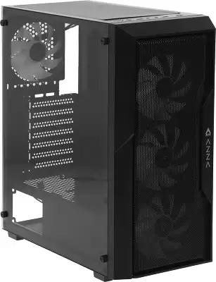 Корпус Azza Fighter черный без БП ATX 4x120mm 2x140mm 2xUSB2.0 1xUSB3.0 audio bott PSU