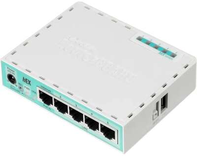 MikroTik RB750Gr3 hEX Маршрутизатор гигабитный высокопроизводительный Ethernet with power supply and case 5 port 10/100/1000