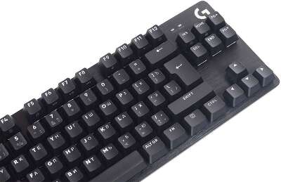 Клавиатура игровая Logitech G413 TKL SE черная, без цифрового блока, механические переключатели, белая подсветка, USB 1,8м, RTL