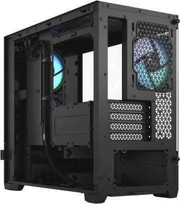 Корпус Fractal Design Pop Mini Air RGB Black TG Clear Tint, черный, mATX, Без БП (FD-C-POR1M-06)