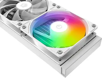 Система водяного охлаждения ID-Cooling SL240 XE ARGB Soc-AM5/AM4/1200/1700/1851 белый 4-pin 14-30dB Al+Cu LCD 300W Ret (SL240 XE WHITE)