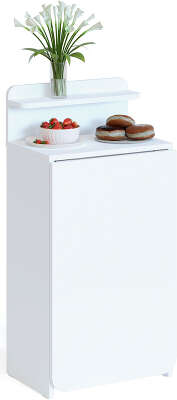 Стол для компьютера Сокол СП-19 складн. столешница ЛДСП белый каркас хром (00-00012723)