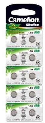 Camelion G 9  BL-10 Mercury Free (AG9-BP10(0%Hg), 394A/LR936/194 батарейка для часов)  (10 шт. в уп-ке)