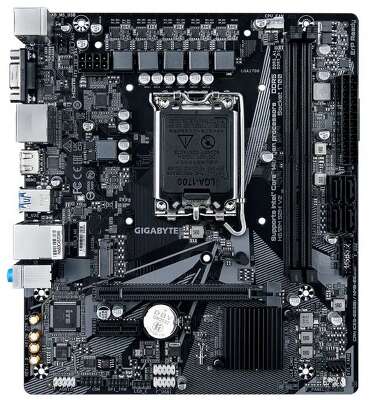 Материнская плата GIGABYTE H610M S2H V2 (LGA1700, mATX, H610, 2xDDR5, 1xPCI-Ex16, 1xM.2, HDMI+DP+VGA, RTL) (H610M S2H V2)