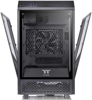 Корпус Thermaltake The Tower 100 CA-1R3-00S1WN-00 /Black/Win/SPCC/Tempered Glass*3 (525756)
