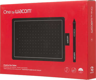 Графический планшет Wacom One by Small USB черный/красный